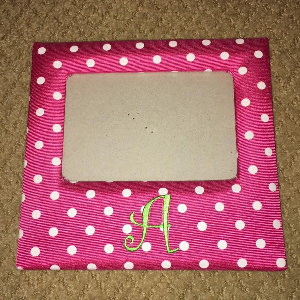 Monogrammed picture frame
